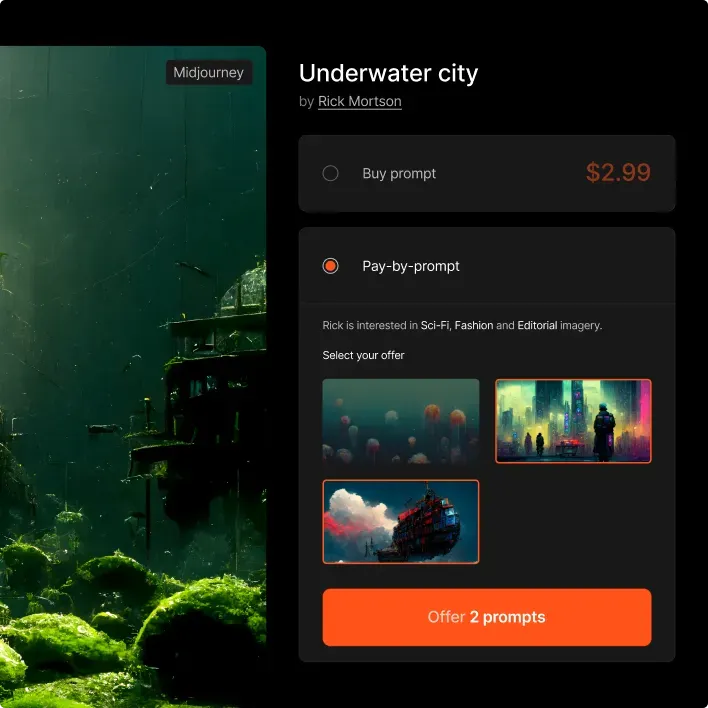 Pay by prompt, a design concept.